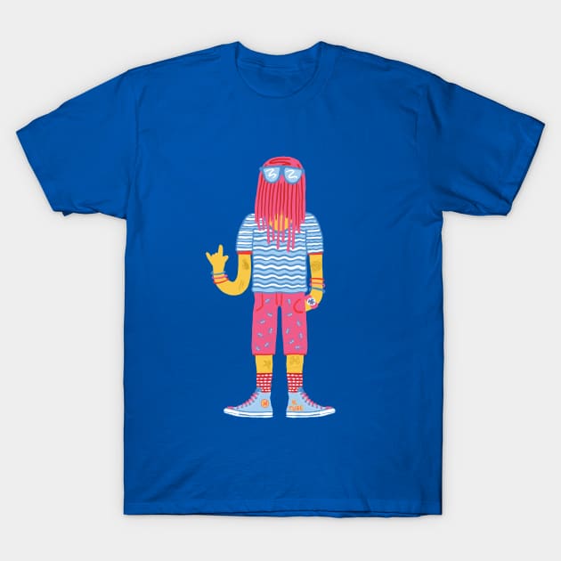 K Tube Dude T-Shirt by lazykite